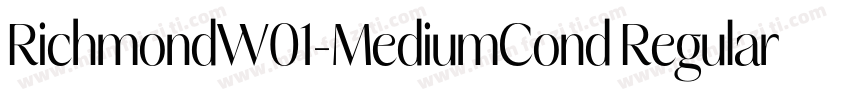 RichmondW01-MediumCond Regular字体转换